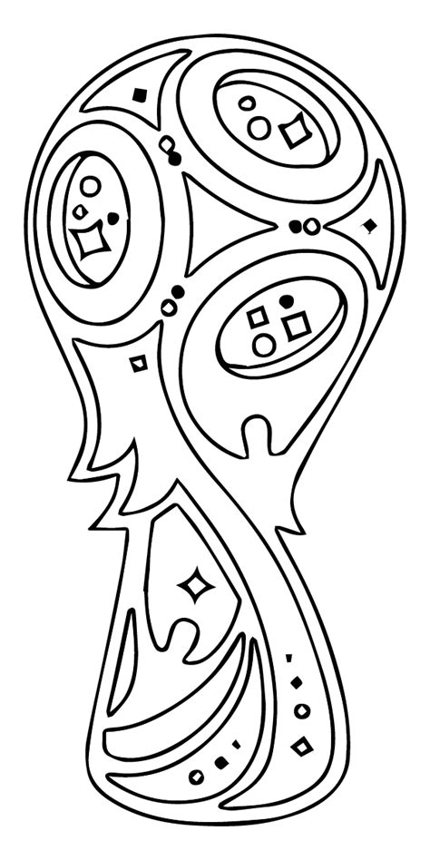 Fifa World Cup Trophy Coloring Page Free Printable Coloring The