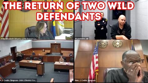 Judge Simpson Judge Disanto And Two Of Our Favorite Defendants From