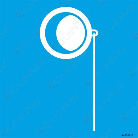 Monocle Icon White Stock Vector 4316611 Crushpixel