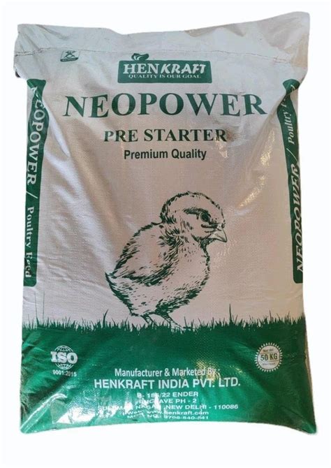 Henkraft Neopower Broiler Pre Starter Crumb Packaging Type Hdpe Bag