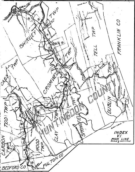 East Broad Top Railroad Map Of Rail Line