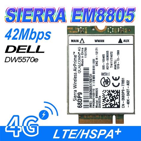 Sierra Wireless Airprime Wireless Adapter Card Kc X Dp Dell Em