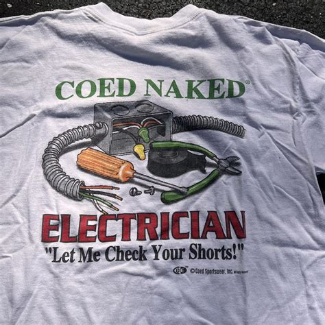Vintage S Comedy Coed Naked Electrician Funny Depop