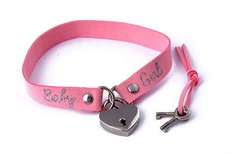 Ddlg Custom Locking Heart Bdsm Collar Cute Day Collar With Etsy