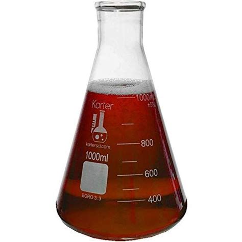 Glass Erlenmeyer Flask Sets Borosilicate Glass Heavy Duty Rim Thick