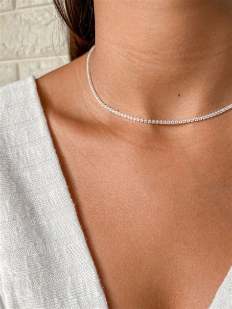 Choker Riviera Cristal Prata Ysy Acess Rios