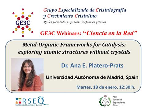 Nueva Conferencia Del Ciclo Ciencia En La Red Metal Organic