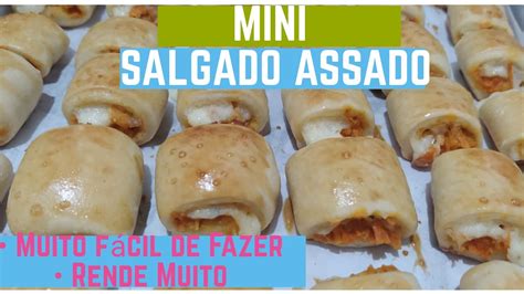 Mini Salgado Assado De Frango Catupiry Adrielle Almeida YouTube