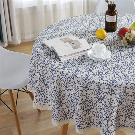 Round Lace Tablecloth 60 Inch - Qxfsmile Beige Lace Tablecloth ...