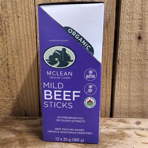 Organic Beef Sticks Mild Full Box