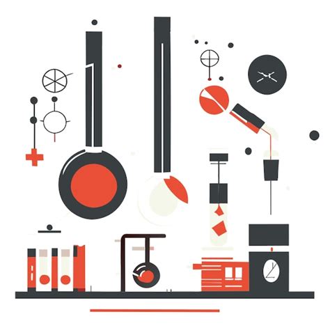 Premium Vector Physics Laboratory Experiment Vector Illustration Flat 2