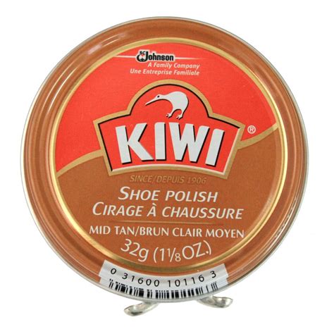 Kiwi Black Shoe Polish, Black, 1.125 Ounces