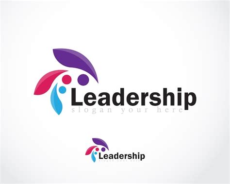 Premium Vector Leadership Logo Creative People Abstract Design