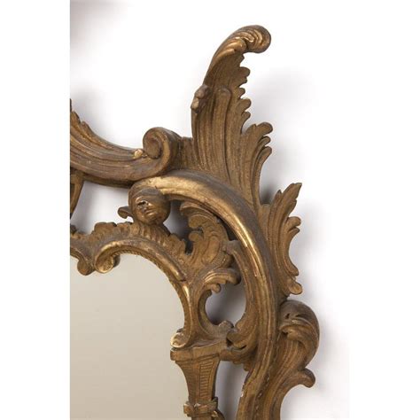 Italian Baroque Style Carved Giltwood Mirror 19th Century At 1stDibs