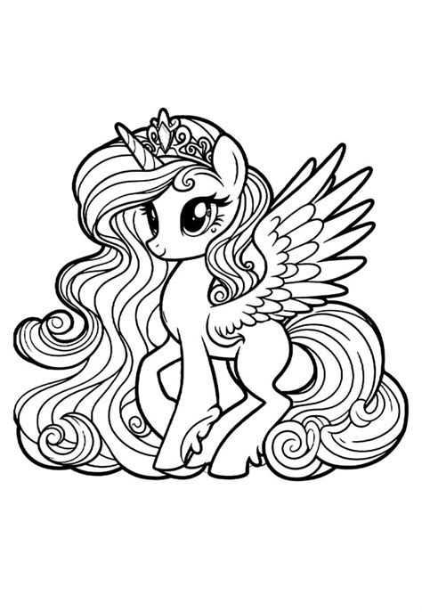 Desenhos de My Little Pony para Colorir e Pintar - Tudo Para Colorir
