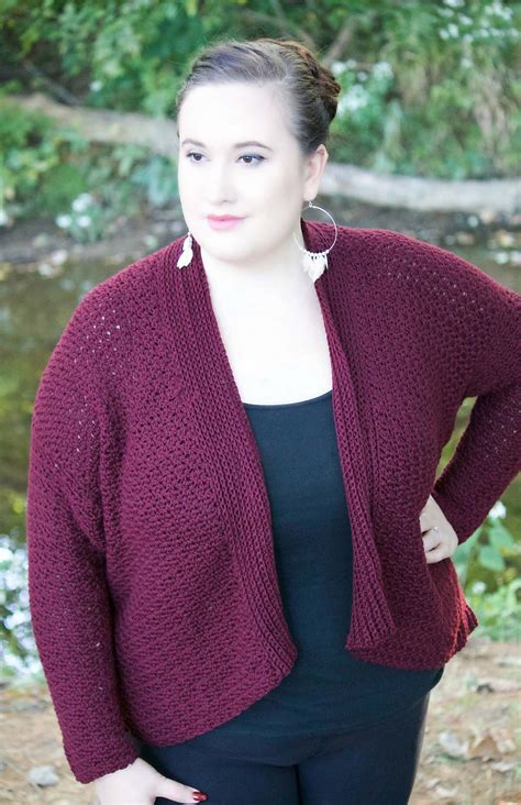 Plus Size Brushwood Cardigan Crochet Pattern Mycrochetpattern