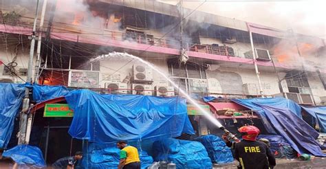 Shops Gutted Injured In New Super Market Fire