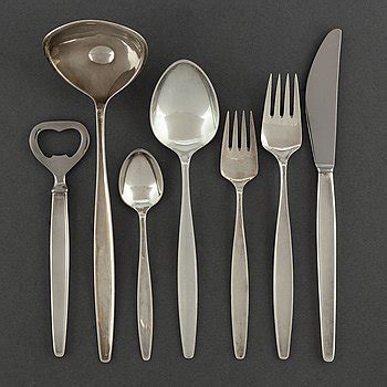 TIAS ECKHOFF 43 Psc Silver Cutlery Cypress Firma Georg Jensen