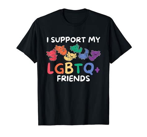 Rainbow Flag Gay Pride Lgbtq Axolotl T Shirt Walmart