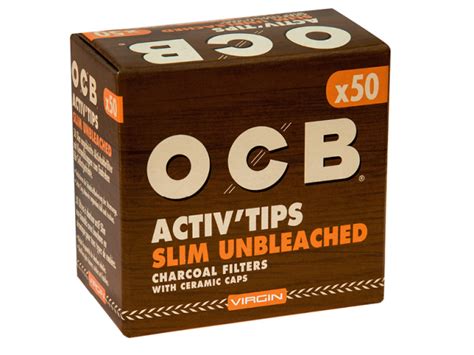 Großhandel OCB Activ Tips Slim Aktivkohle Filter 7mm 50 Stück