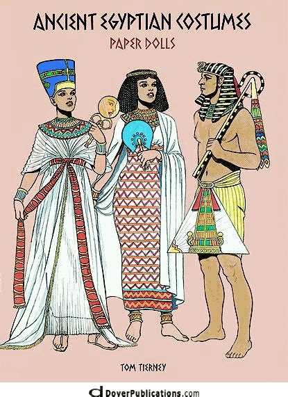 Ancient Egyptian Costumes Paper Dolls Egyptian Costume Ancient Egyptian Clothing Ancient