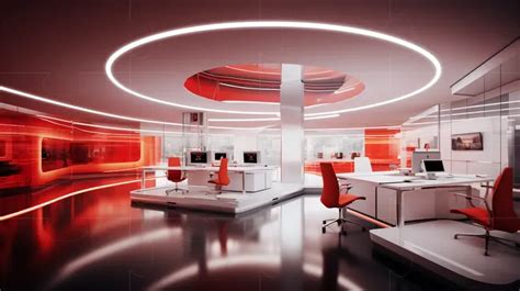 Futuristic Office Interior Designs Midjourney Prompt | PromptBase