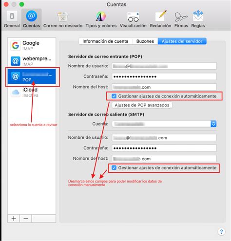 Configurar Una Cuenta De Correo En Mail De Mac Preguntas Frecuentes