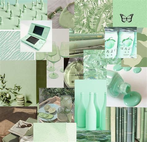 Mint green aesthetic wallpaper