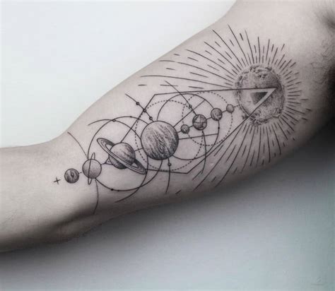 Solar System Tattoo Ideas