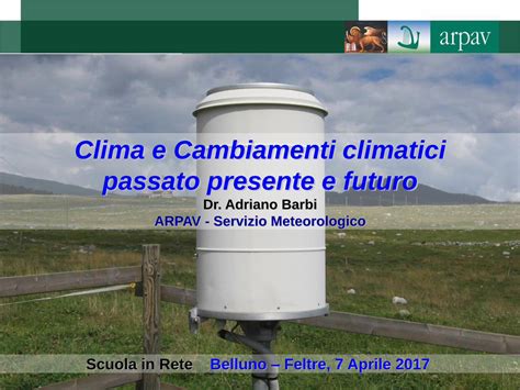 PDF Clima E Cambiamenti Climatici Passato Presente E Futuro DOKUMEN