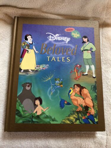 Disney Beloved Tales Hardcover Book Illustrated Kid Stories Euc