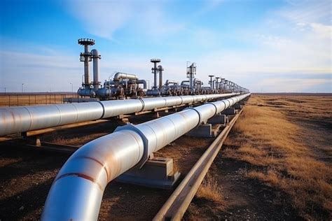 Premium Ai Image Large Oil Pipeline And Gas Pipeline In The Process