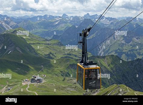 Hoefatsblick Station Of Nebelhornbahn Nebelhorn Oberstdorf Allgaeu