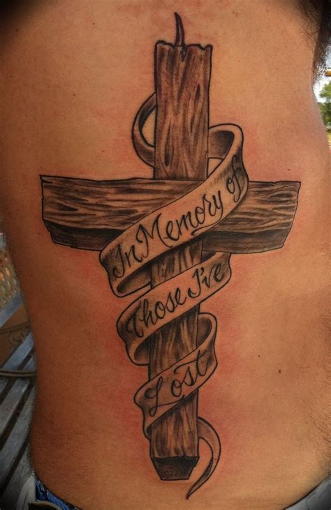 Cross Tattoo Designs For Men Wooden Cross Tattoos â Designs and