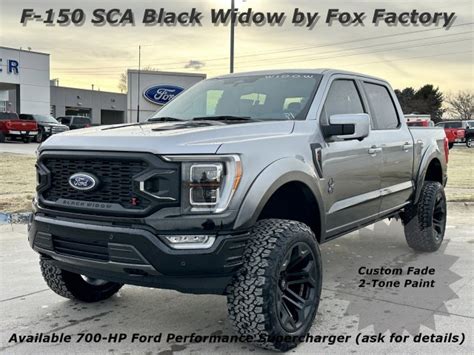 New 2023 Ford F-150 SCA Black Widow by Fox Factory / Baxter Ford