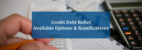 Credit Debt Relief Available Options And Ramifications