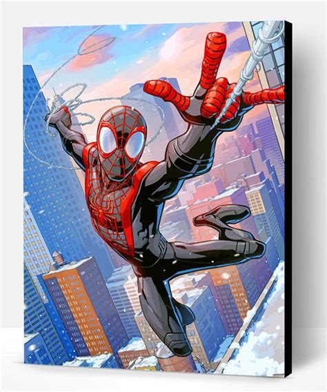 Miles Morales Spider Man Hero Paint By Numbers Paint By Numbers PRO