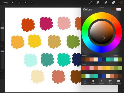 Retro Color Palette For Procreate Ebb And Flow Creative Co