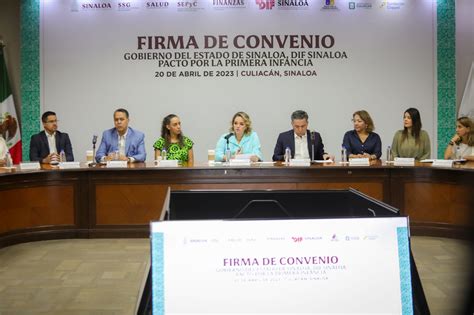 El Gobierno De Sinaloa Y Dif Sinaloa Firman Convenio Pacto Por La