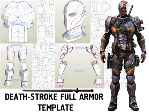 Deathstroke Full Armor (Eva Foam Template) - Deathstroke Armor Pepakura – NAVARO