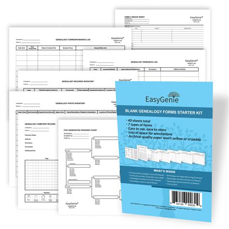 Get organised! Free family history forms for you to download and print