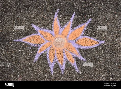 Chalk Art Flower