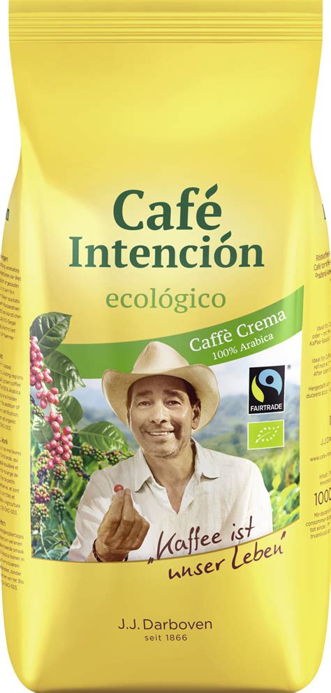 J J Darboven Café Intención ecológico Cafe Crema Bohnen 1 kg ab 14