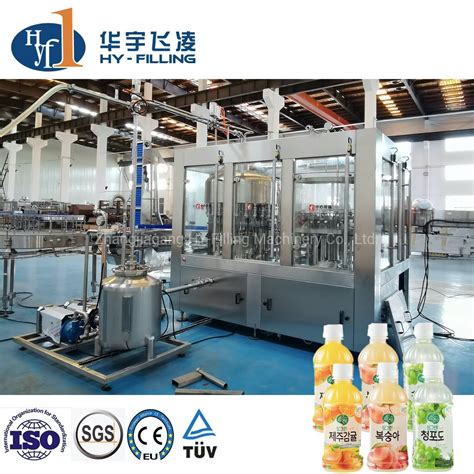 High Speed Rotary Hot Filling Machine Juice Bottling Production Line Juice Packaging Machine