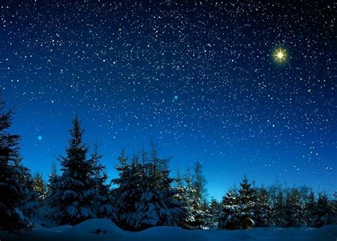 Amazon Fmarui Christmas Star Backdrop Winter Night Bethlehem