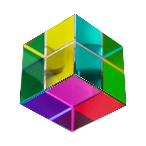 Optical Glass Cube Dichroic Cube Design Rgb Combination Splitter Educational Toy