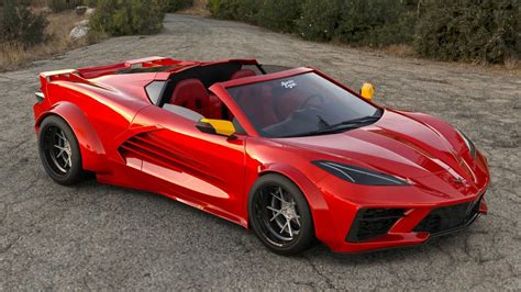 2020 Corvette C8 Widebody Imagined With Ferrari Testarossa Cues