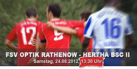 Optik Vorm Ersten Heimspiel Fsv Optik Rathenow