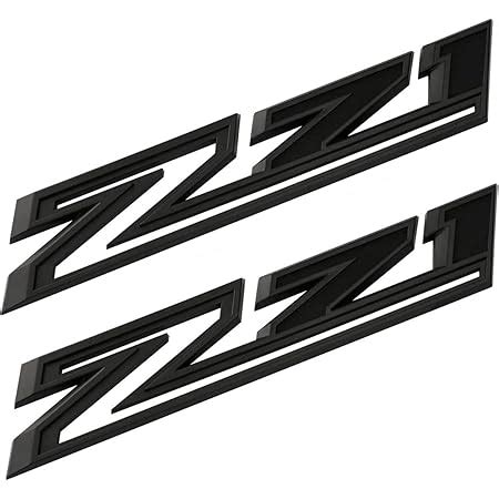 Amazon Pair Set Matte Black Z Emblem Inch D Badge Decal