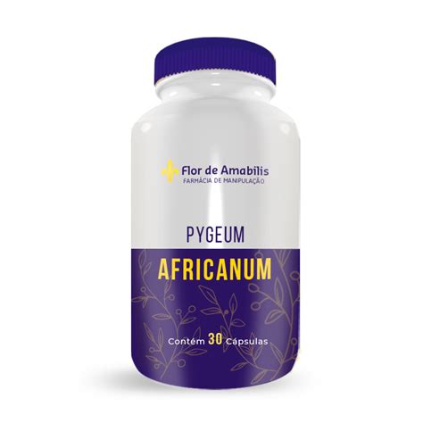 Pygeum africanum 100mg 30 cápsulas Farmácia de Manipulação Flor de